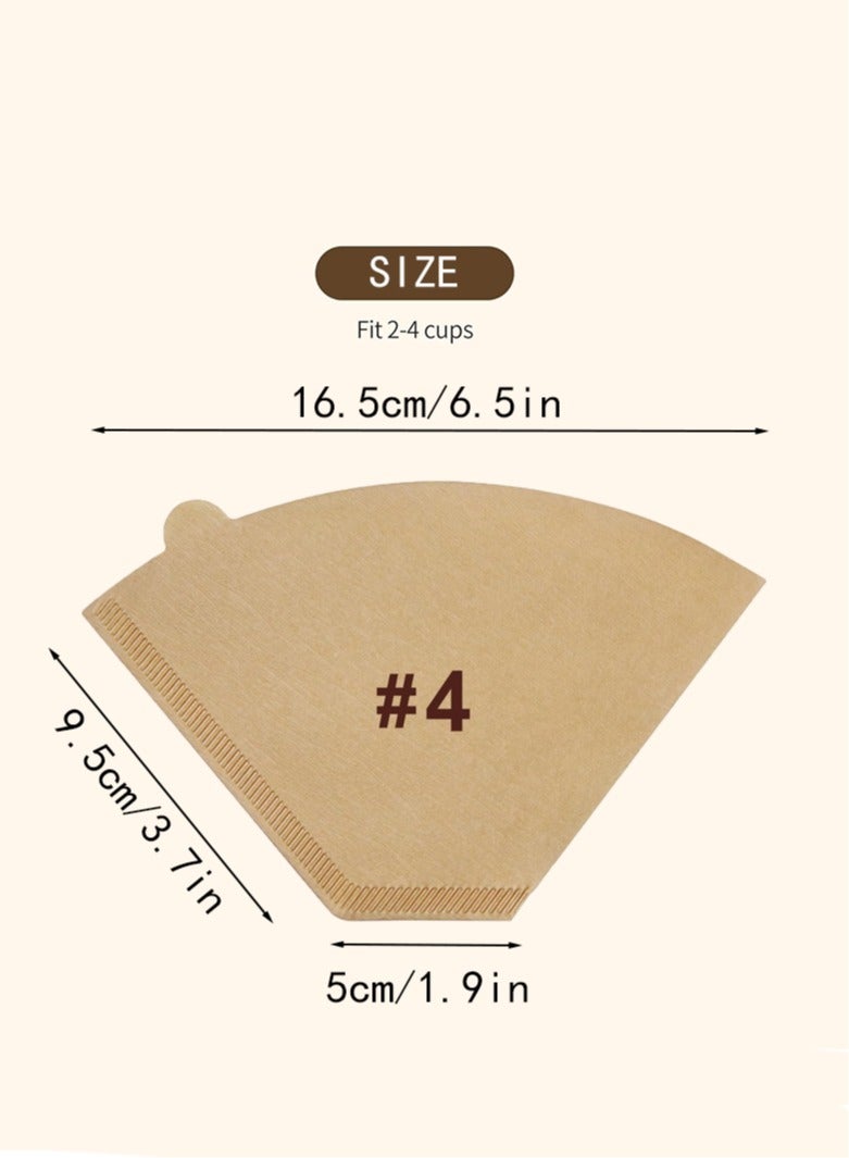 السيميا 100 ورقة ترشيح قهوة V60، مناسبة لماكينات القهوة بالتنقيط والقهوة المحضرة يدويًا، ورق ترشيح للاستخدام مرة واحدة، ترشيح دقيق، تأتي مع علبة بغطاء قابل للفتح. مثالية للاستخدام في المنزل أو المكتب أو أثناء السفر. - Image 2